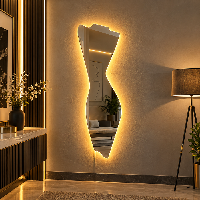One Piece Shaped Mirror